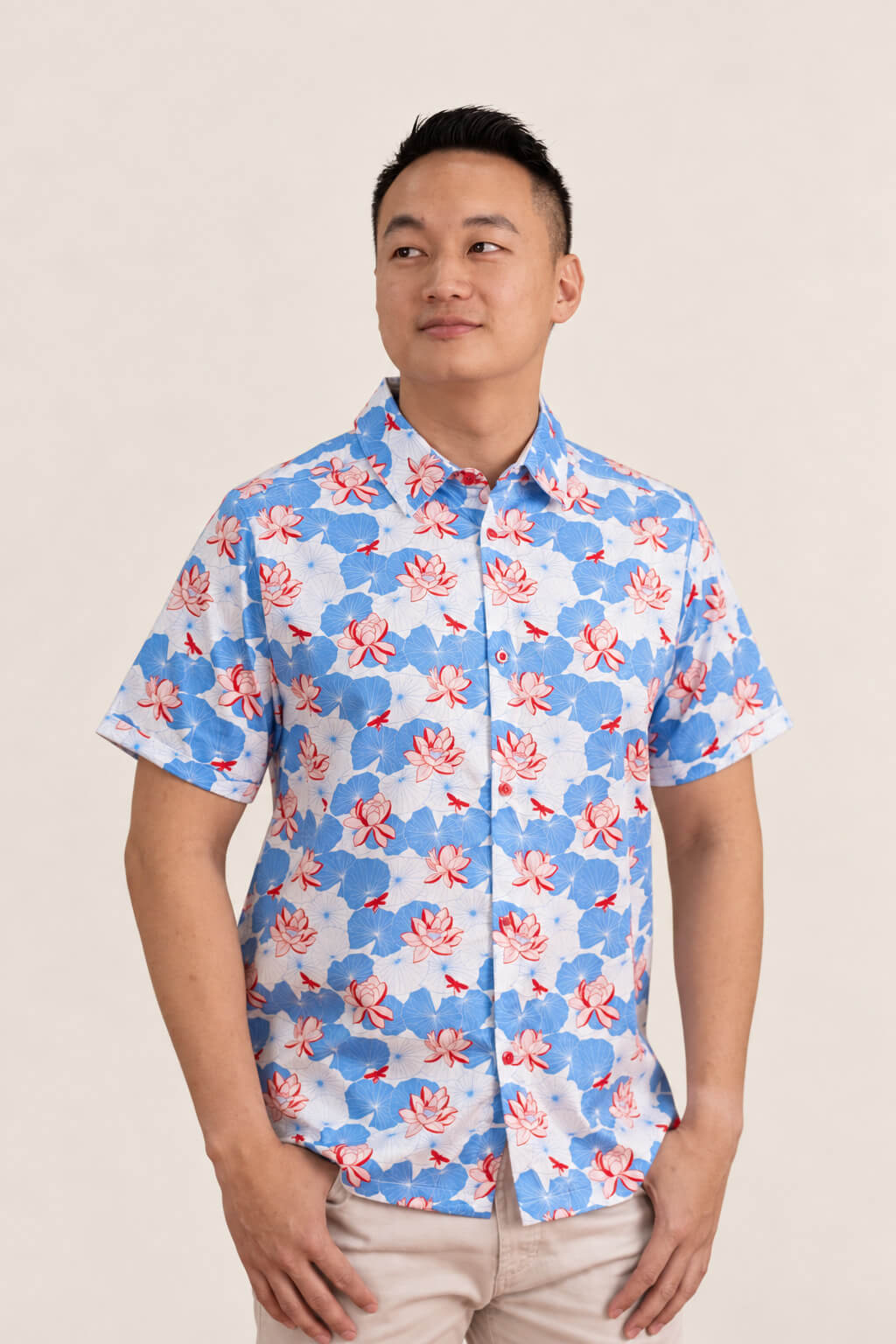 Men's Shirt - Blue Lotus