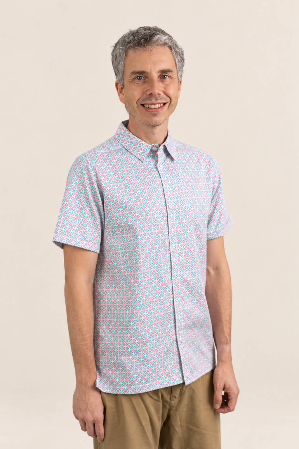 Mens Pink Mosaic