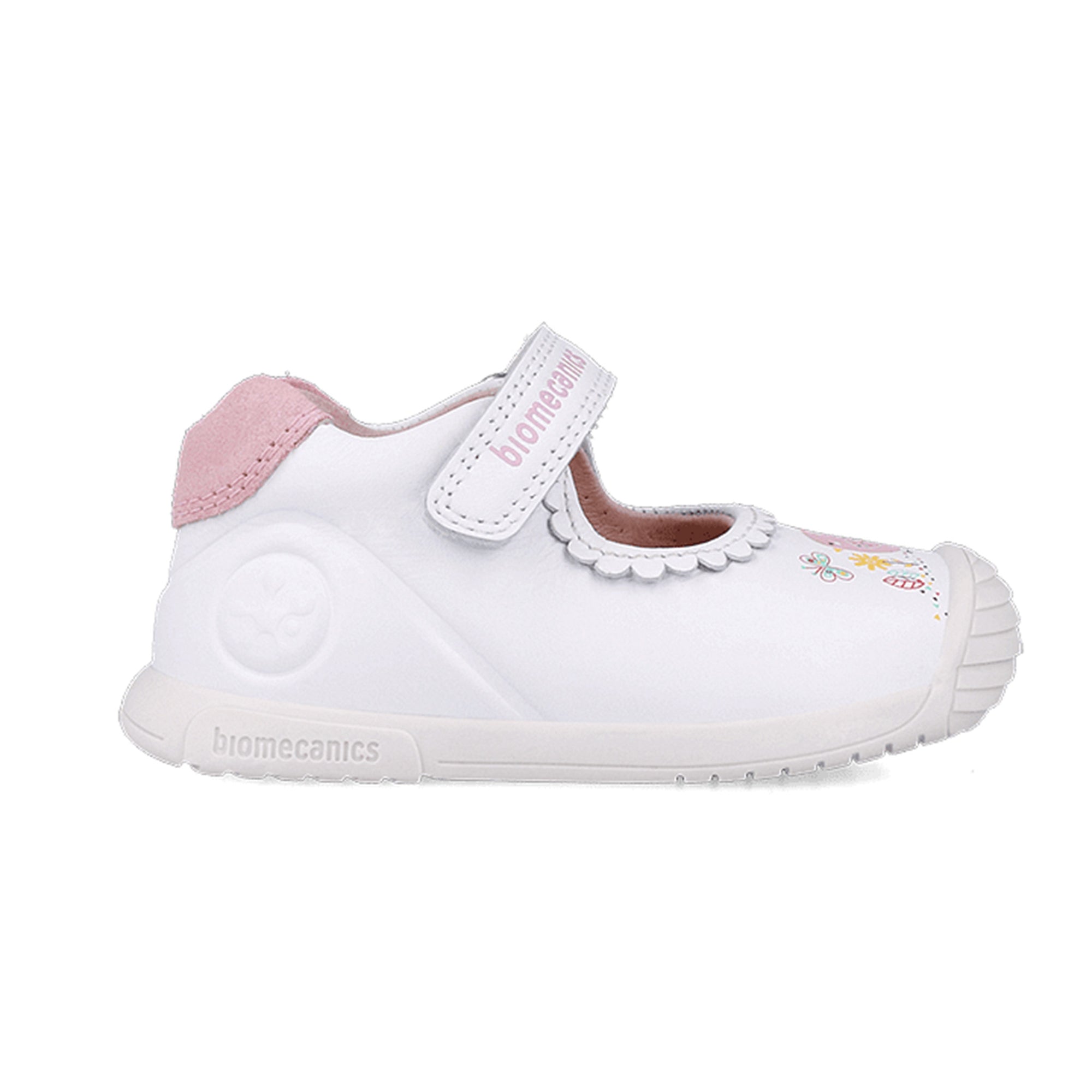 Biogateo White Mary Janes - Birds