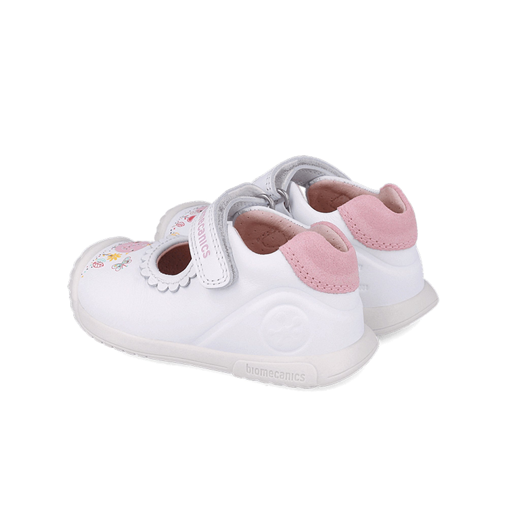 Biogateo White Mary Janes - Birds