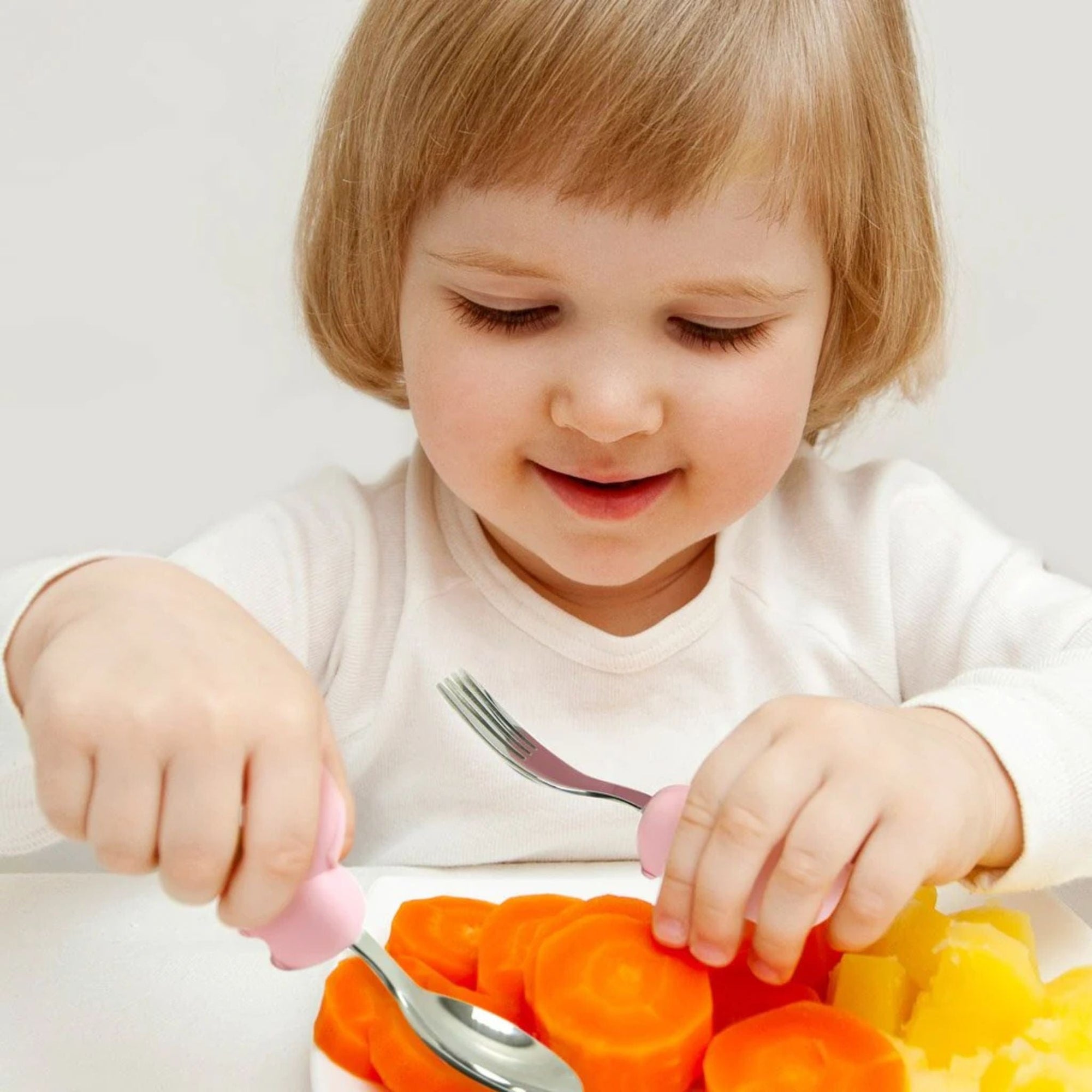 Marcus & Marcus Palm Grasp Spoon & Fork Set - Pokey