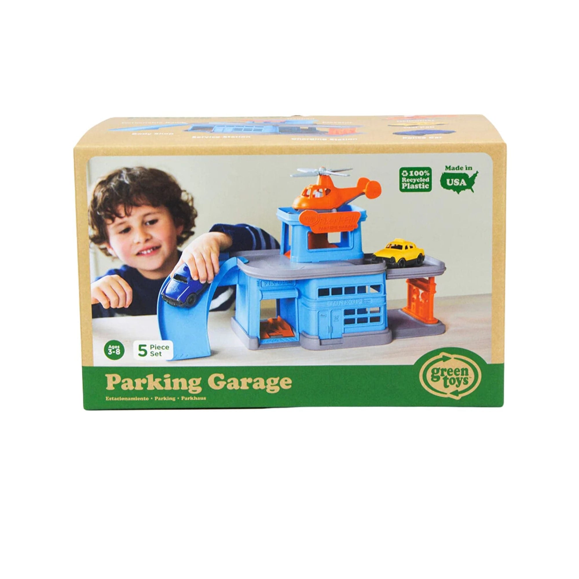 Green Toys Parking Garage - Blue