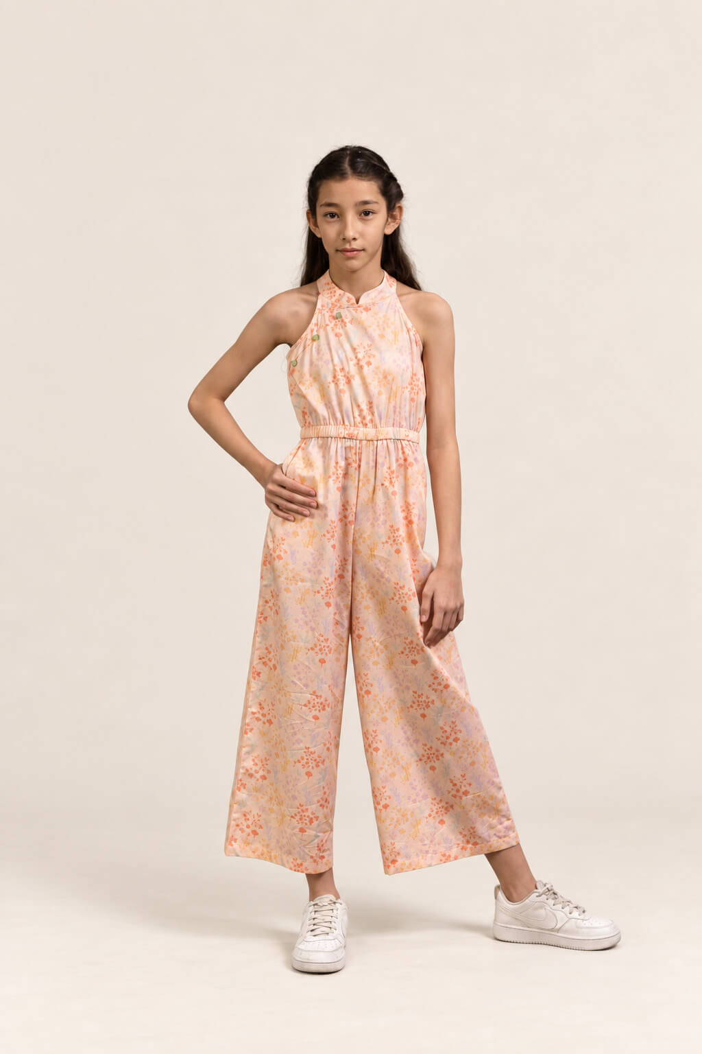 Kodi Jumpsuit - Pink Floral Bamboo