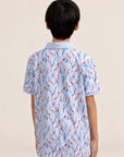 Polo Tee - Blue Lucky Bamboo