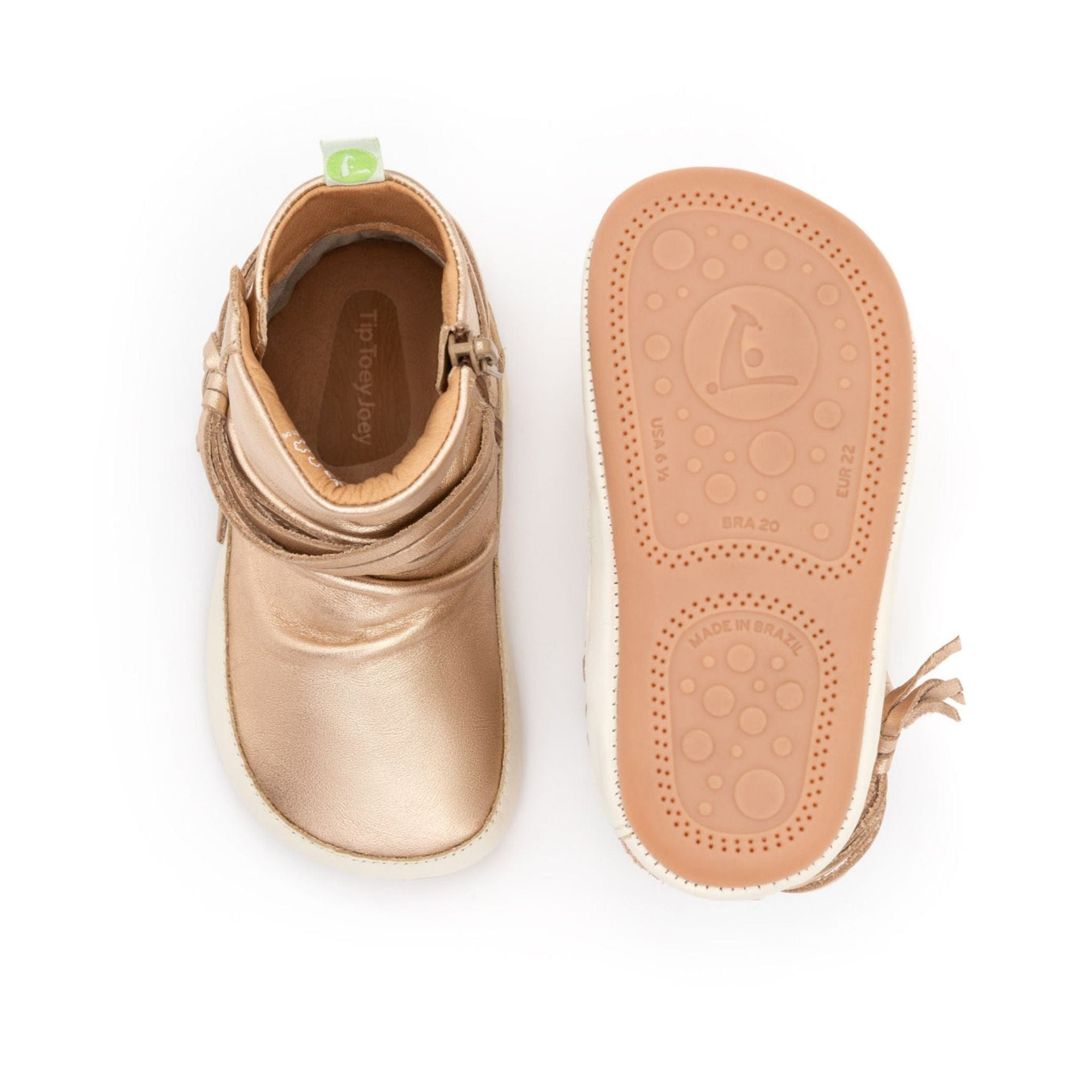 Tip Toey Joey Ridgey - Metallic Salmon / Tapioca (Baby)