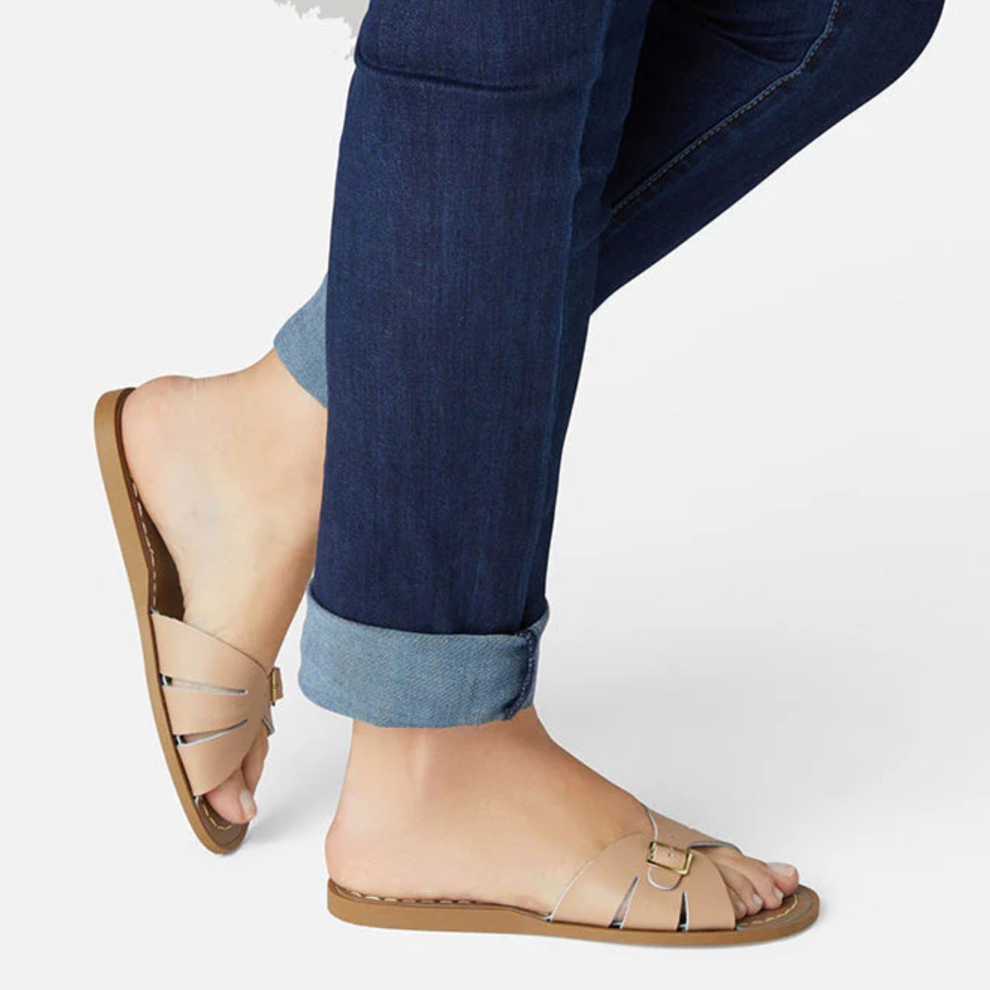 Salt-water Sandals Classic Slide Adult - Latte