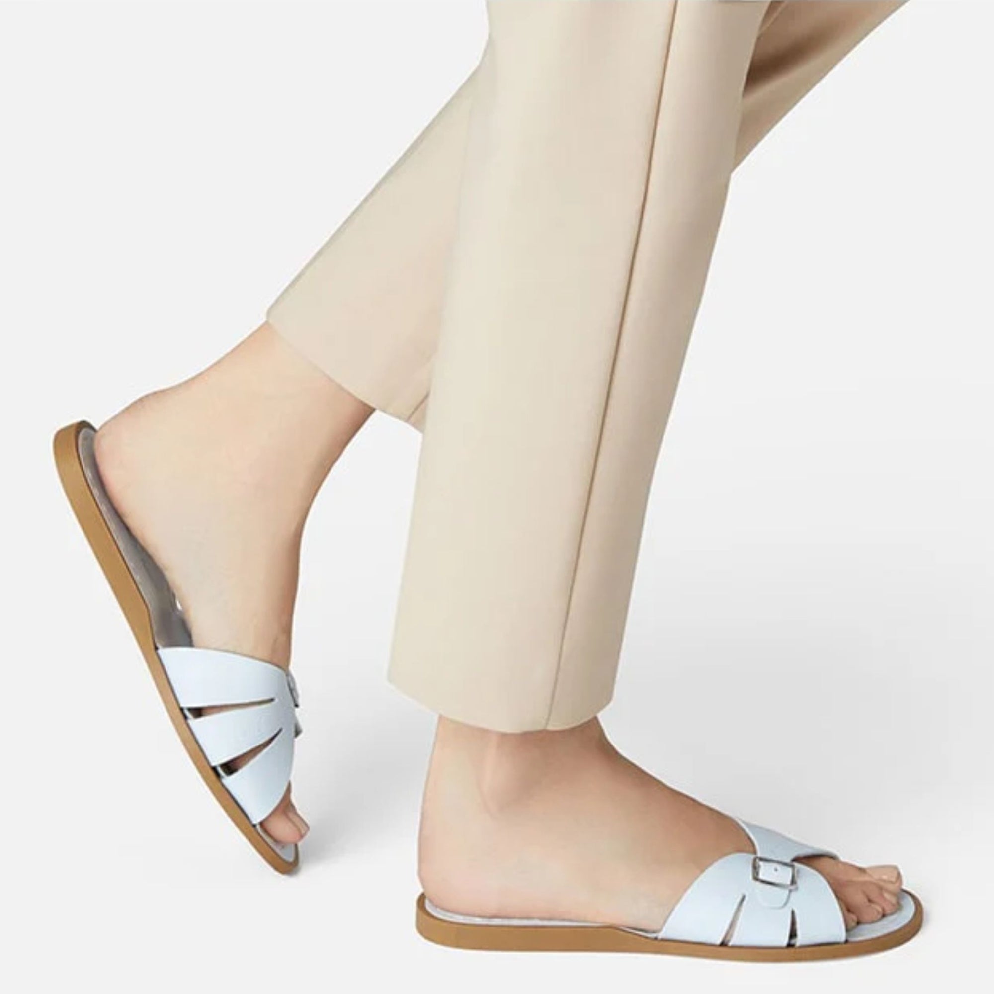 Salt-water Sandals Classic Slide Adult - Light Blue