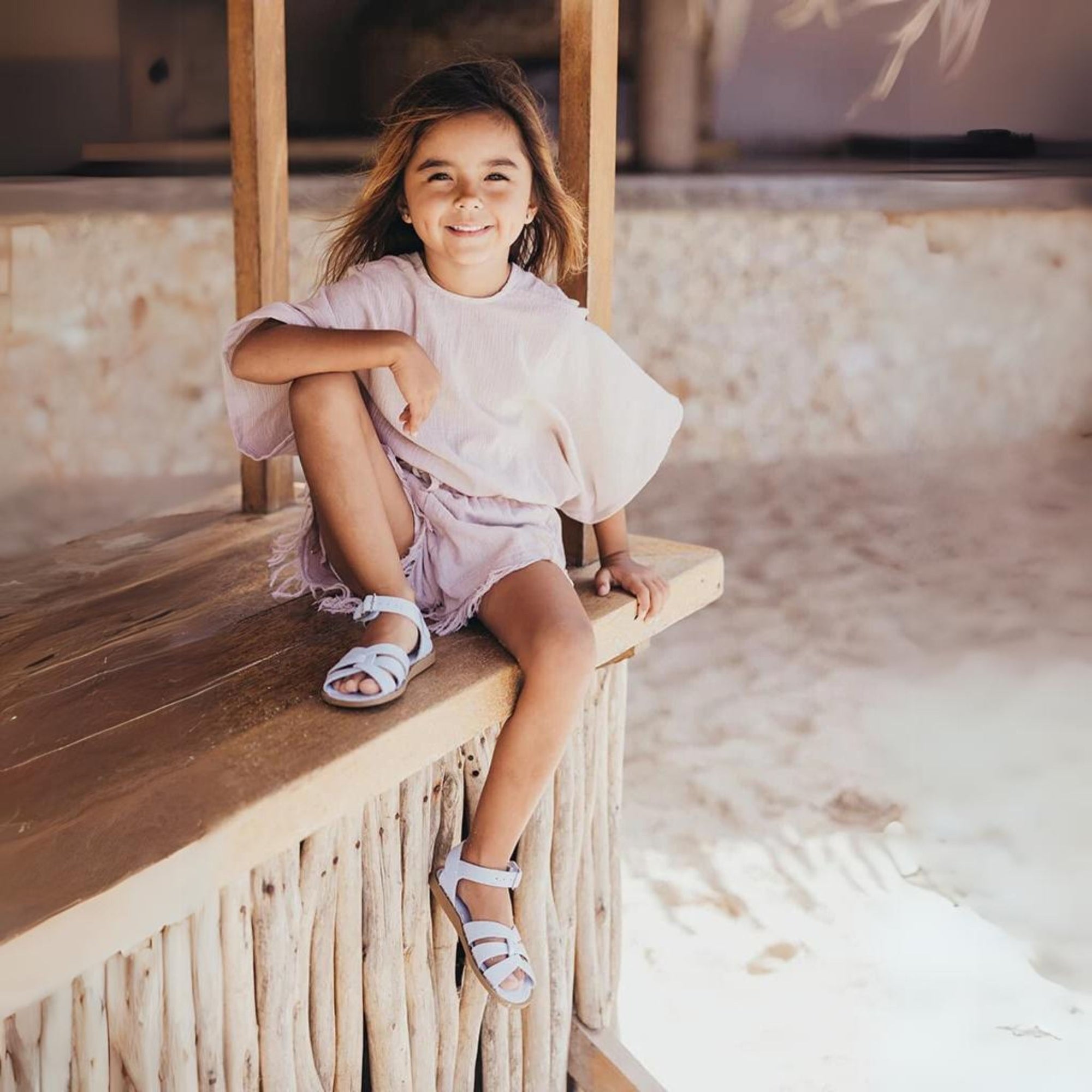 Salt-water Sandals Original Kids Sandals - Light Blue
