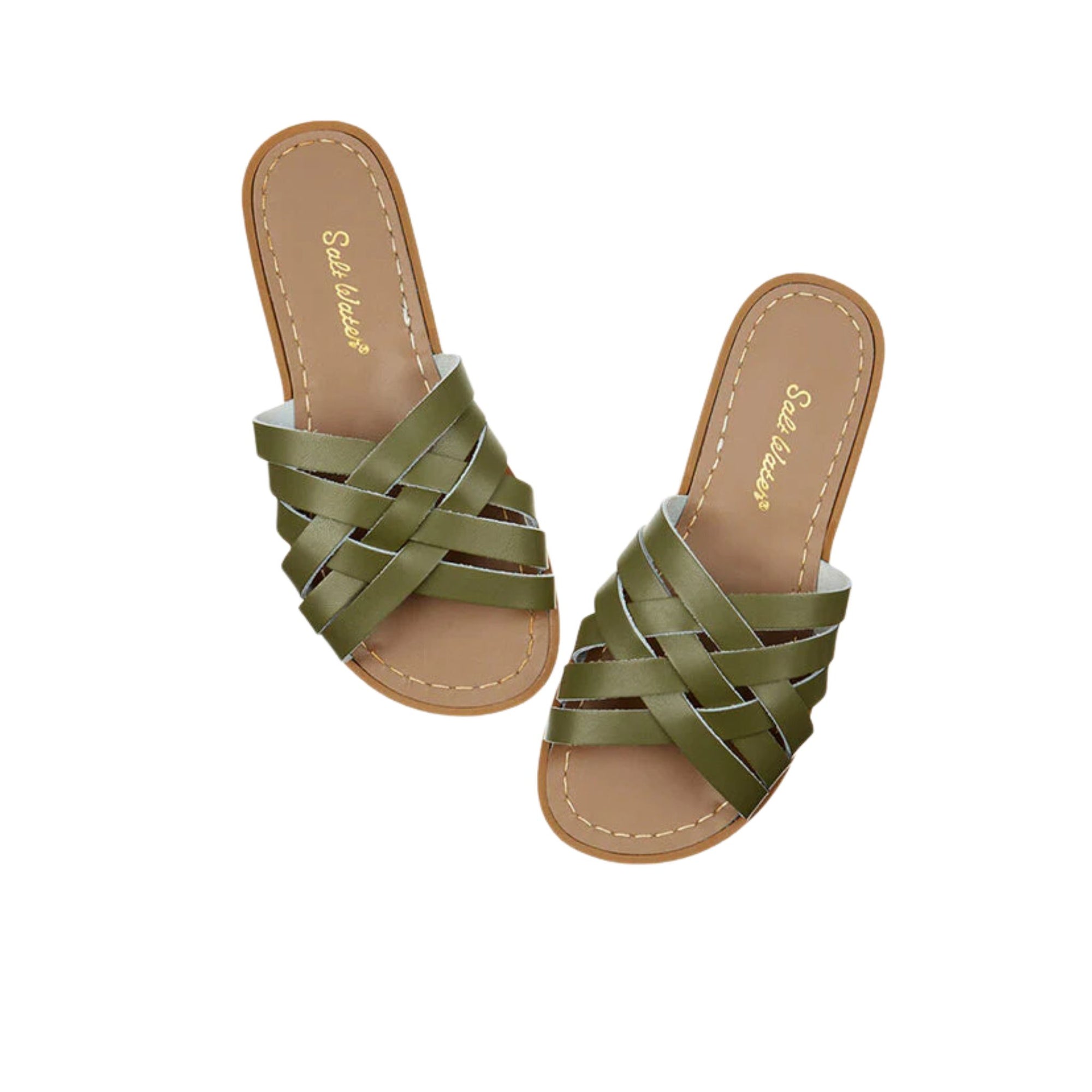 Salt-water Sandals Retro Slide Adult - Olive