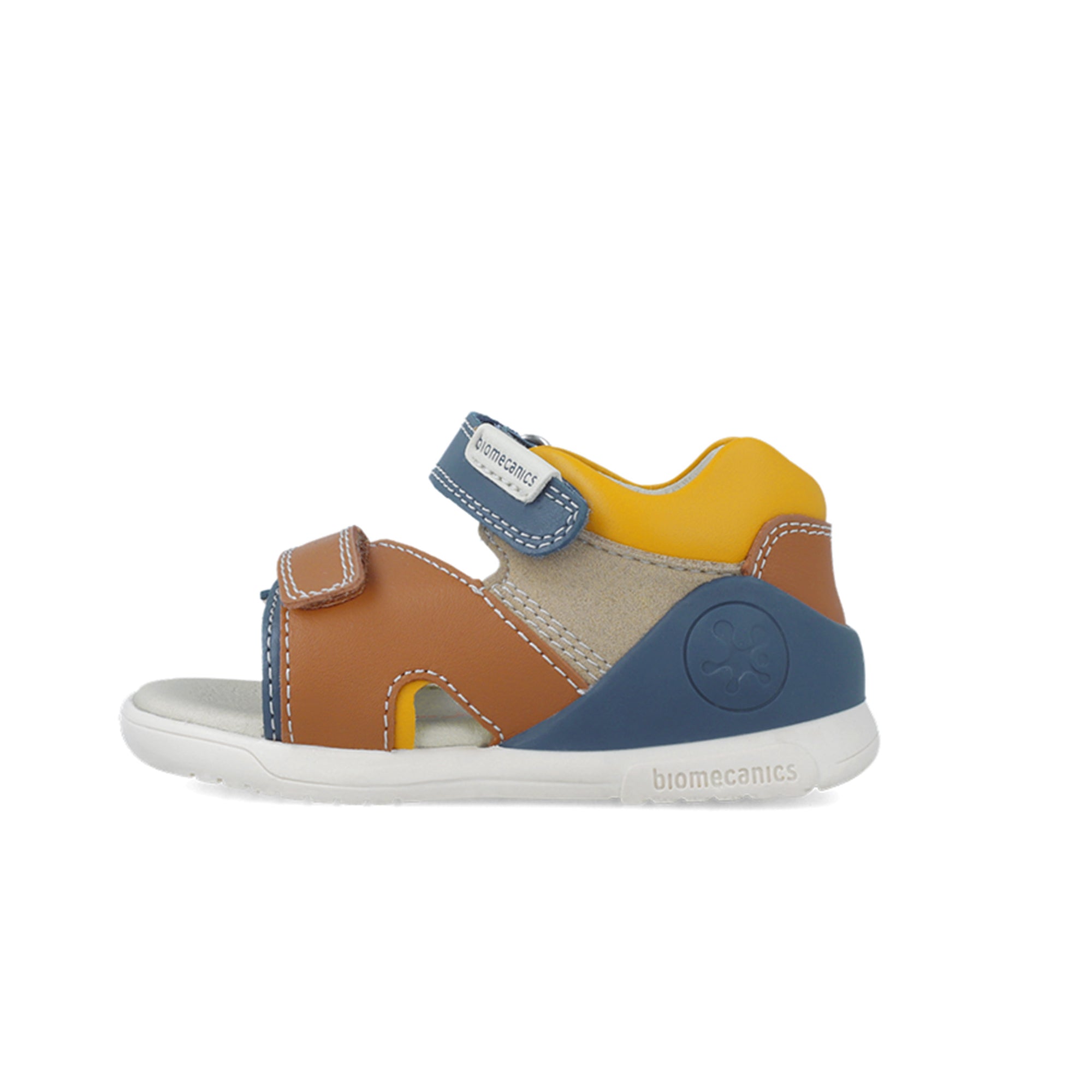 Biogateo Navy / Brown Open-Toed Sandals