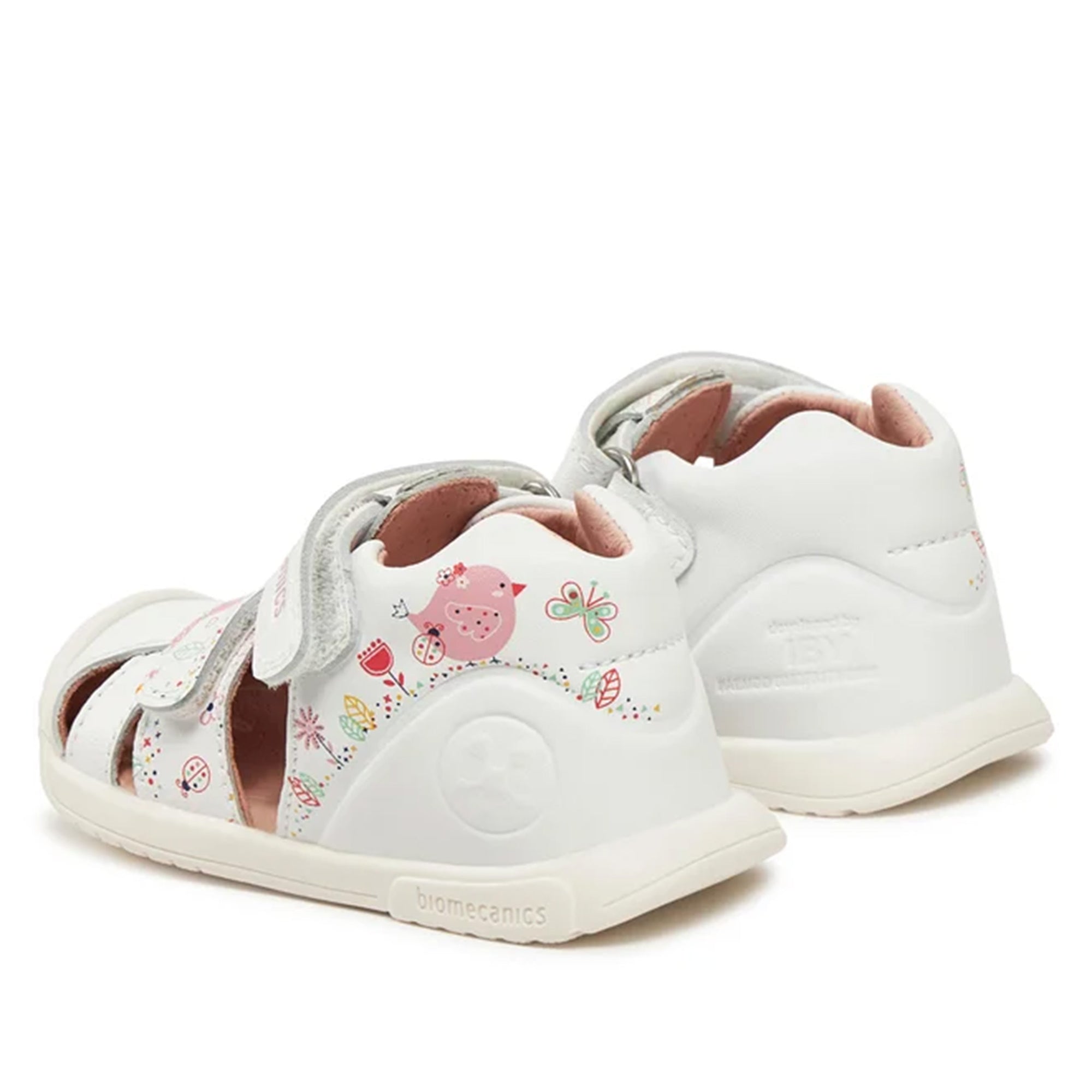 Biogateo White Caged Sandals - Garden
