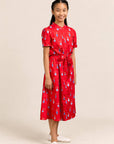 Sasha Dress - Red Vases