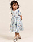 Scarlett Dress - Turquoise Vases