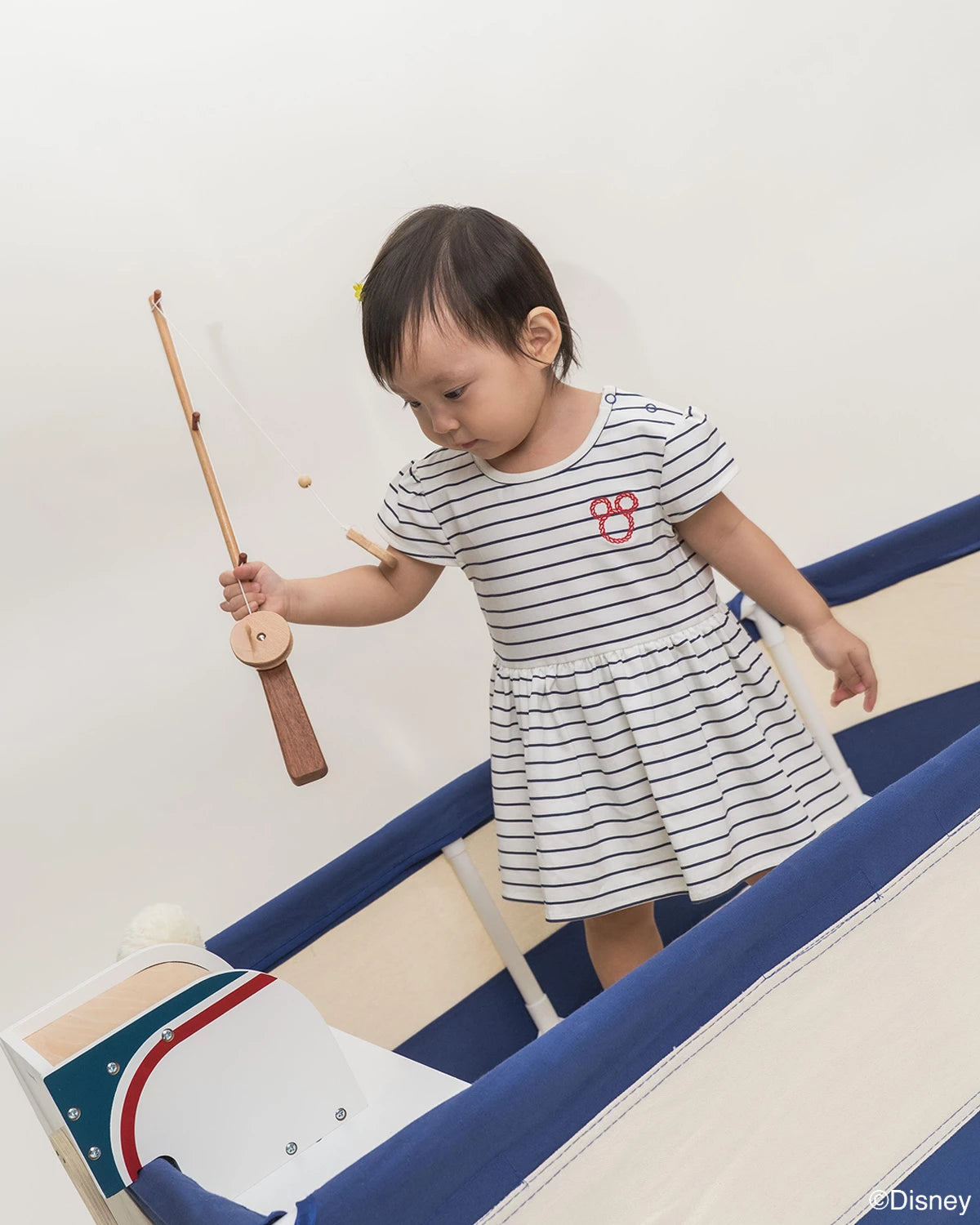 Polo Dress Onesie Sailor Mickey Stripes