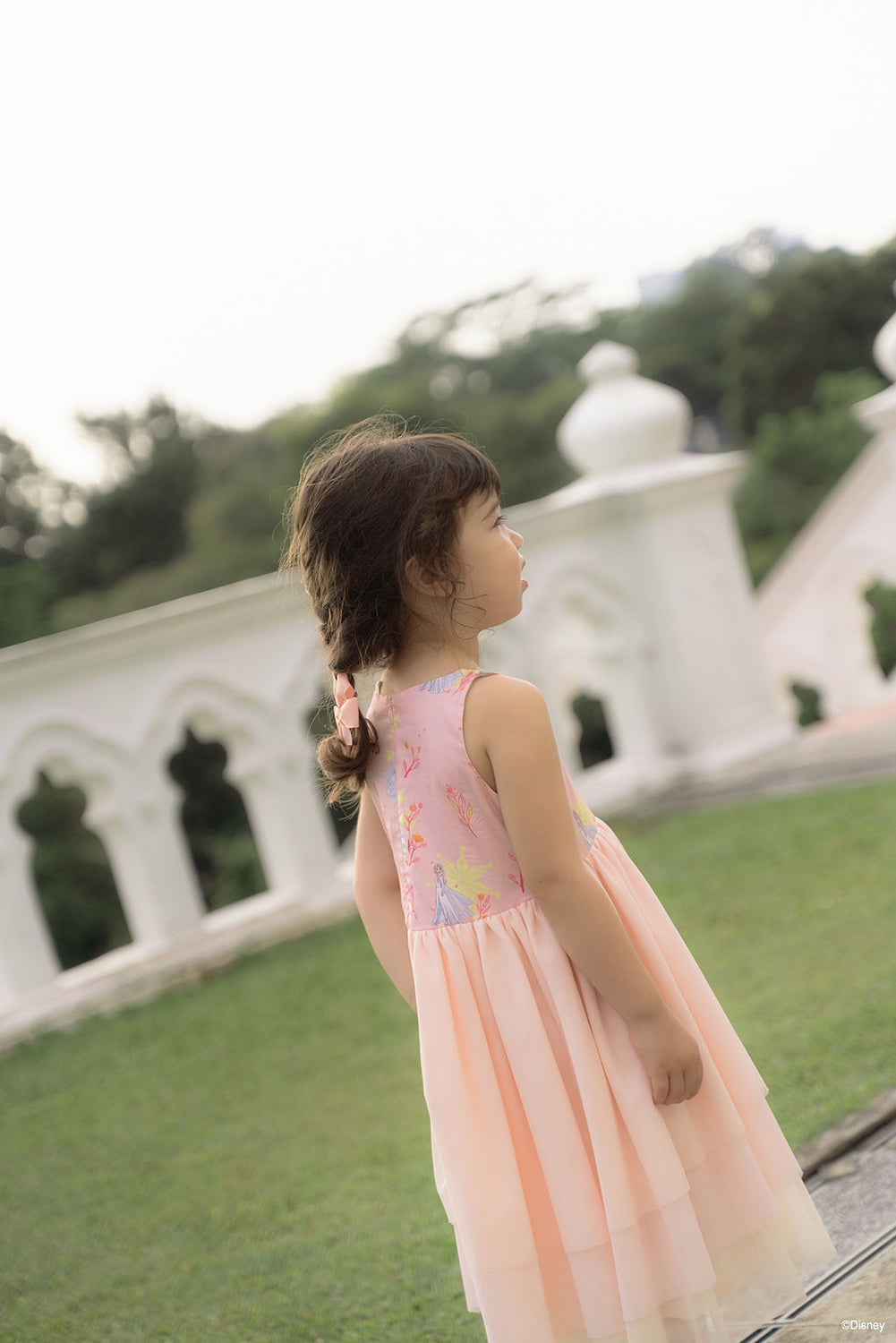 Skye Dress - Pink Forest Elsa back