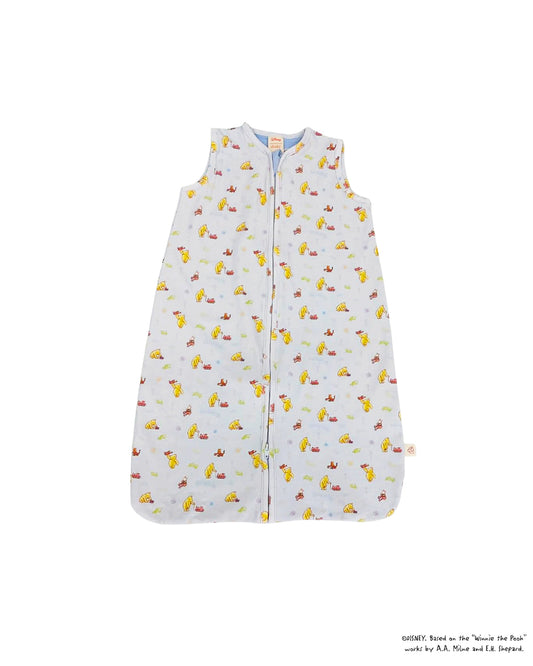 Sleeping Bag - Blue Trains Pooh