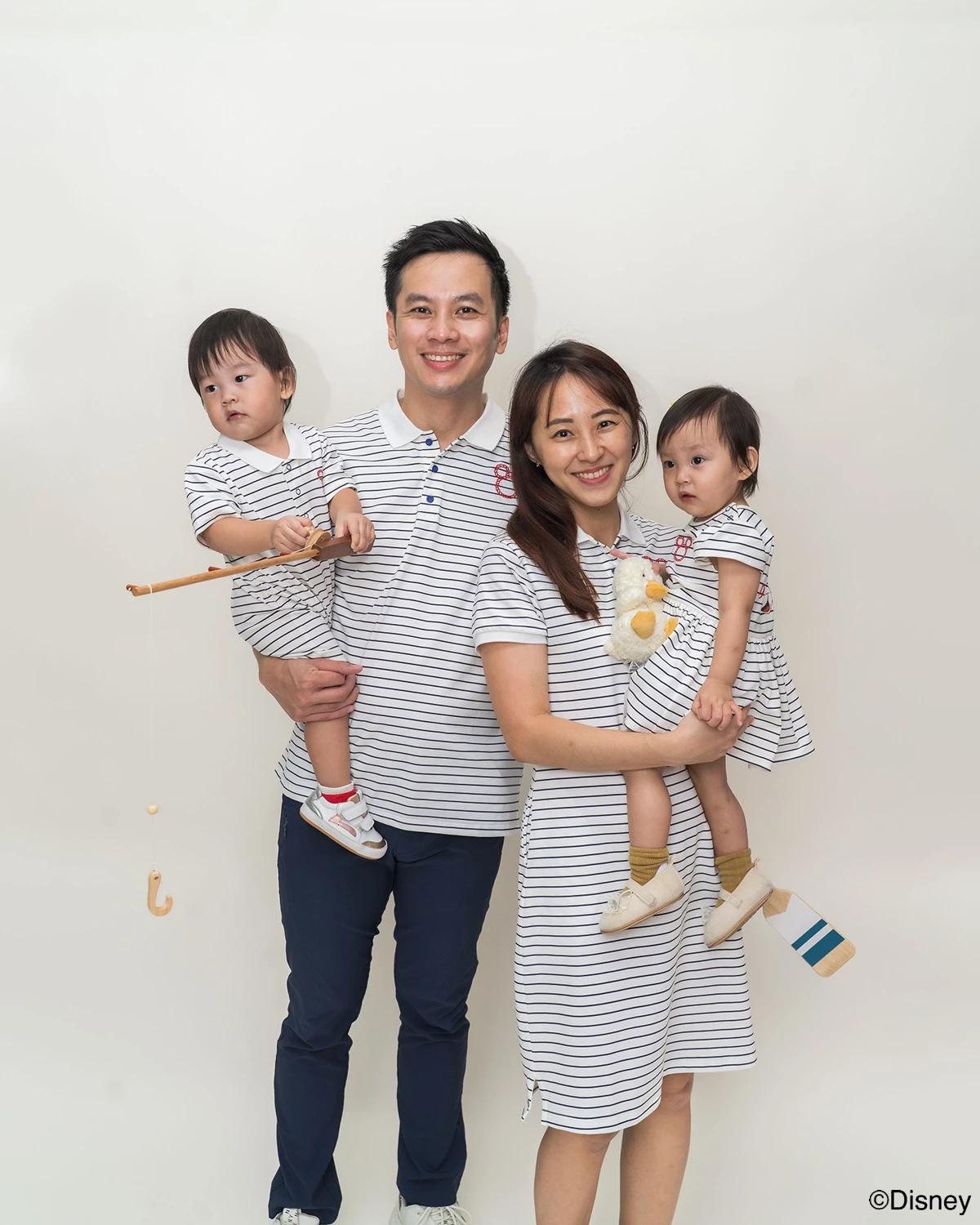 family matching stripes sailor mickey