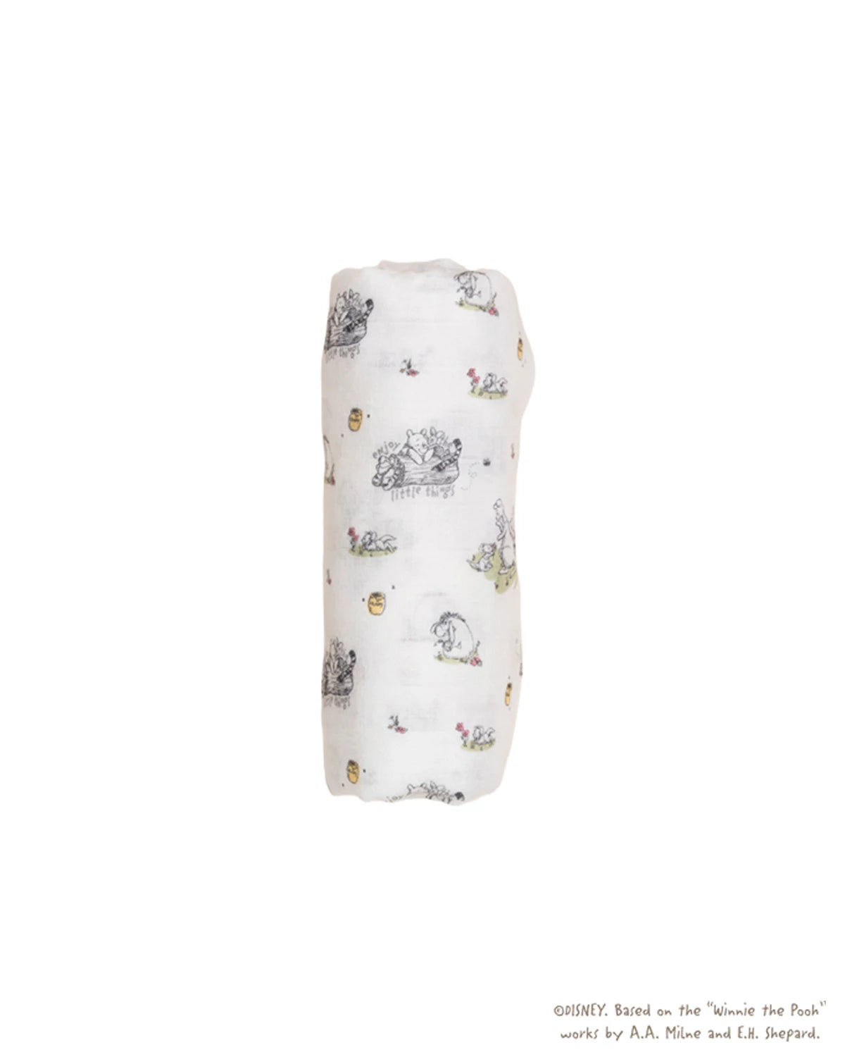 organic cotton swaddle - breezy with pooh 