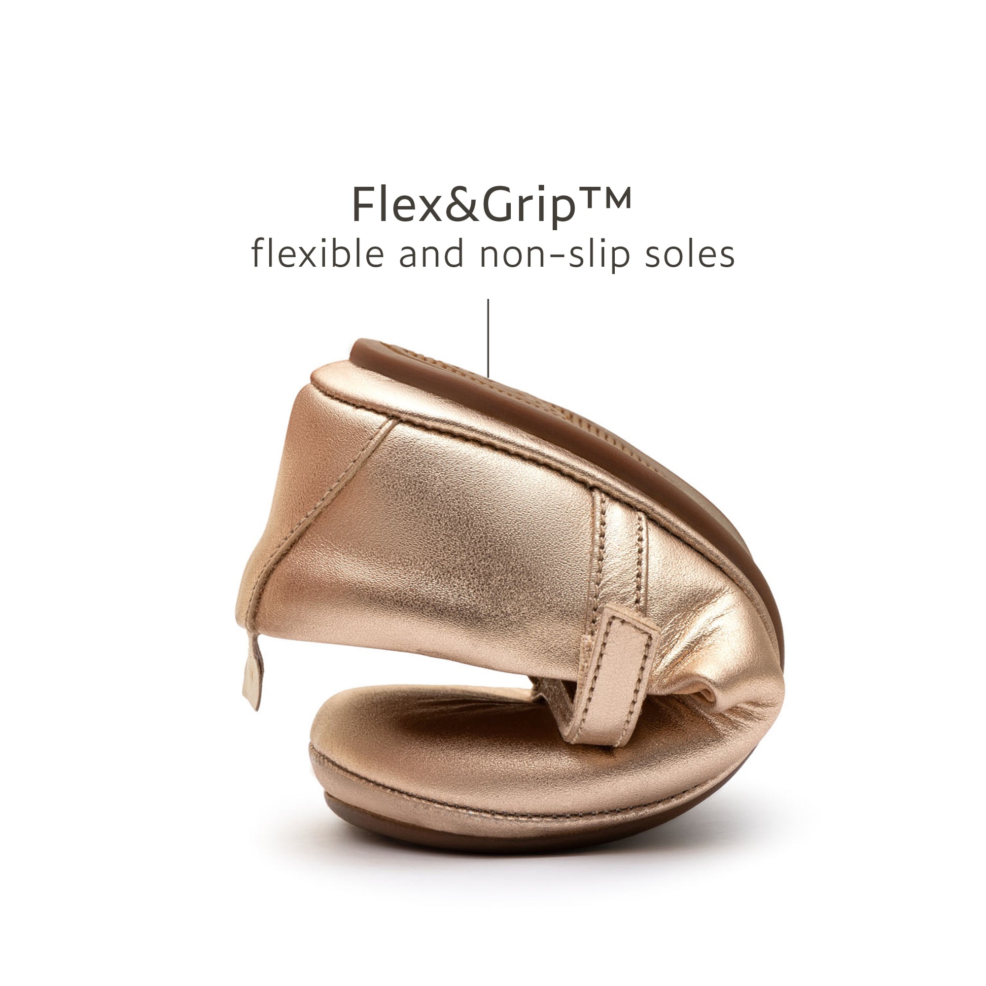 Catch Mary Janes - Metallic Salmon flexible