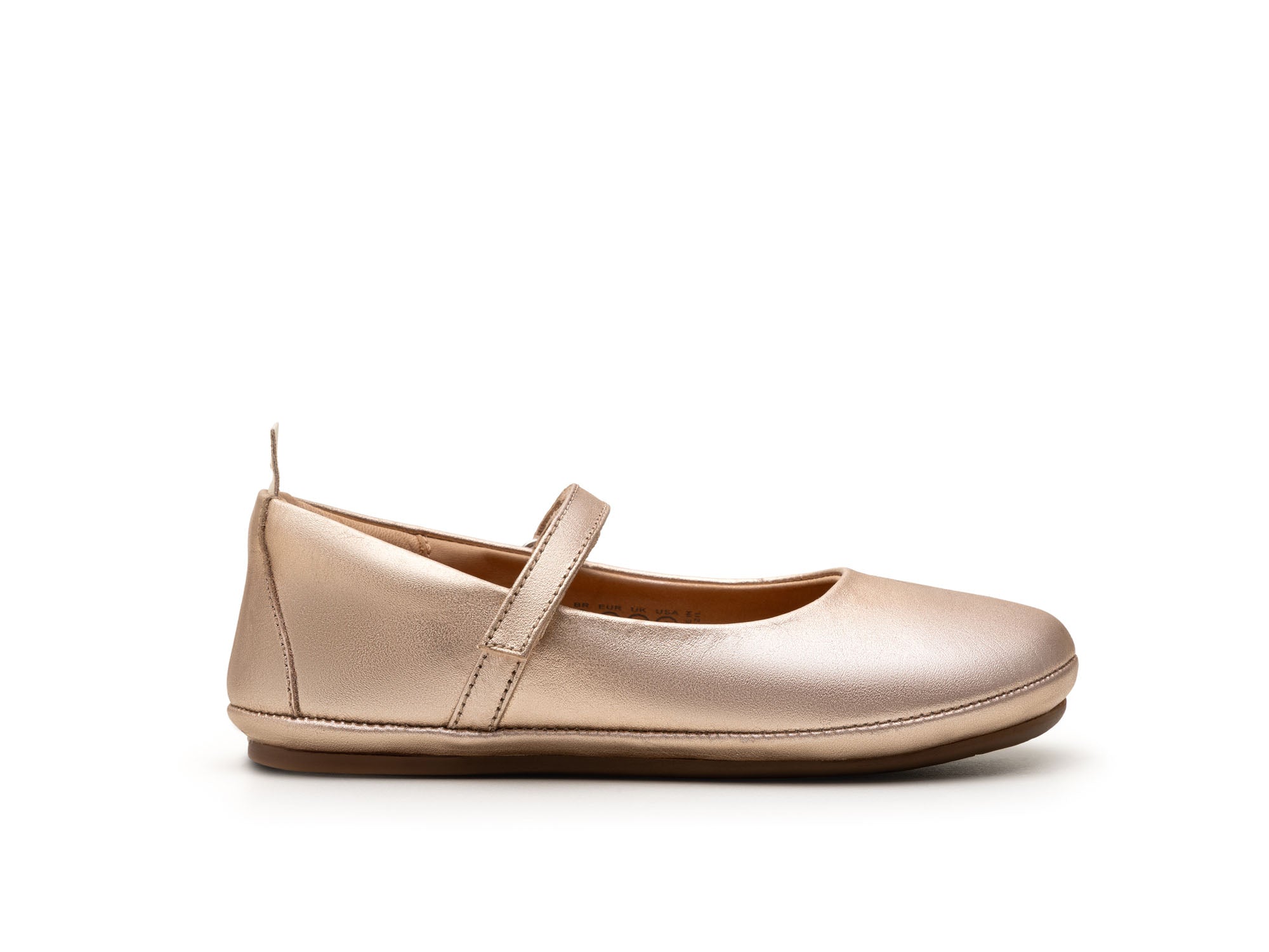 Catch Mary Janes - Metallic Salmon side