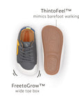 Ground Sneakers - Slate Blue / Caja / Blue Tang sole
