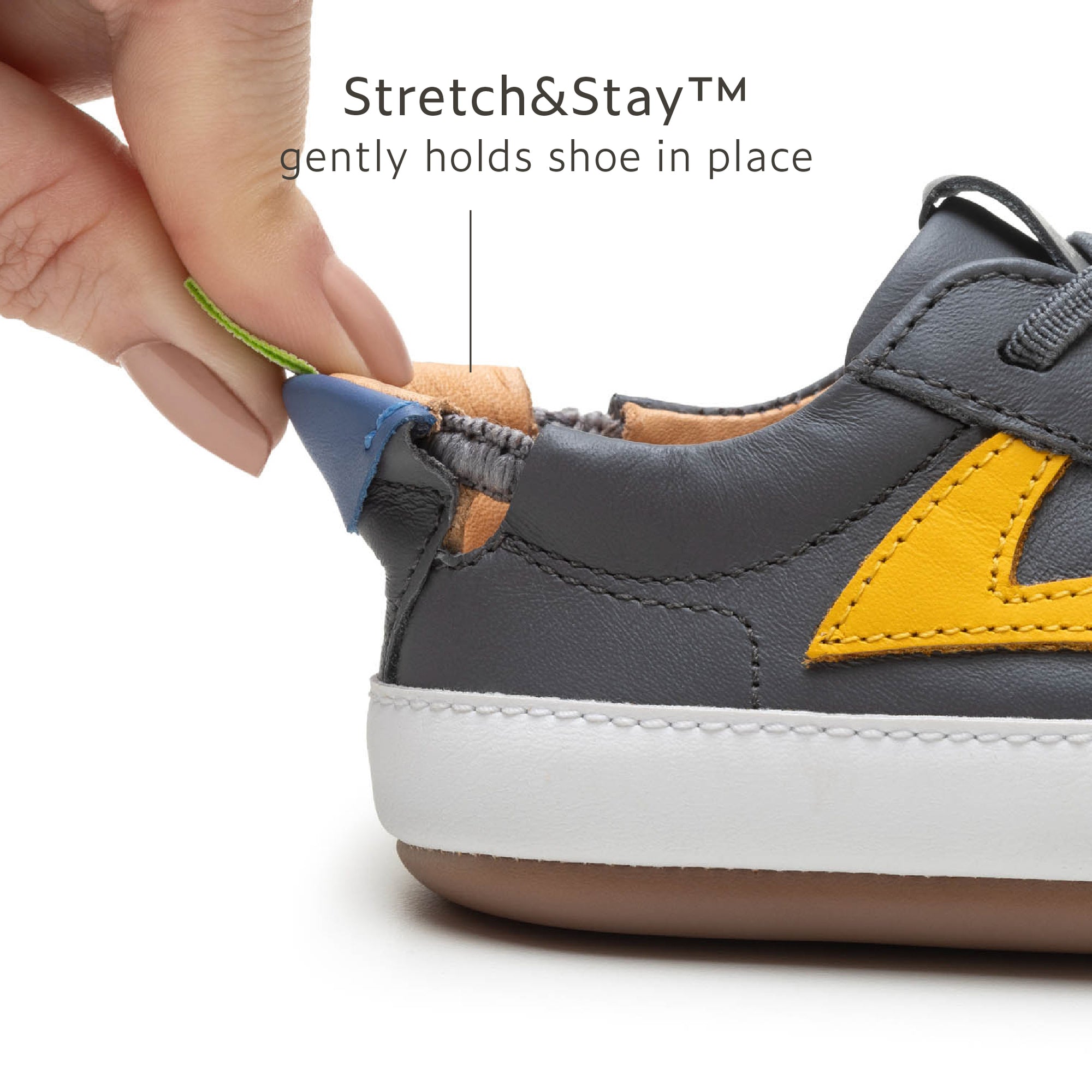 Ground Sneakers - Slate Blue / Caja / Blue Tang elastic heel