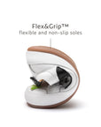 Tip Toey Joey Ground Sneakers - White / Black flexible