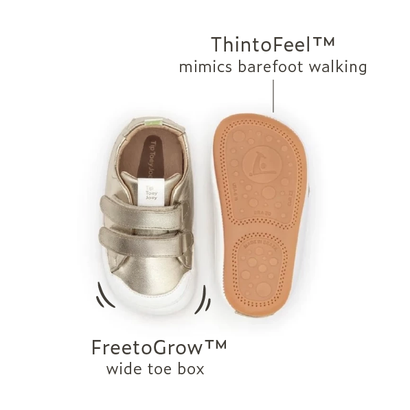 Bossy Sneakers - White Gold / White sole