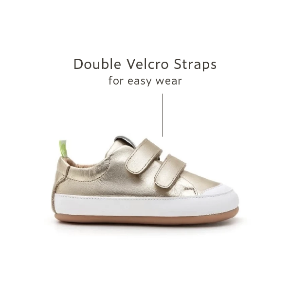 Bossy Sneakers - White Gold / White side