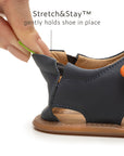 Explore Sandals - Navy / Caja / Blue Tang elastic heel