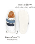Tip Toey Joey Landy Sneakers - White / Navy / Ash sole