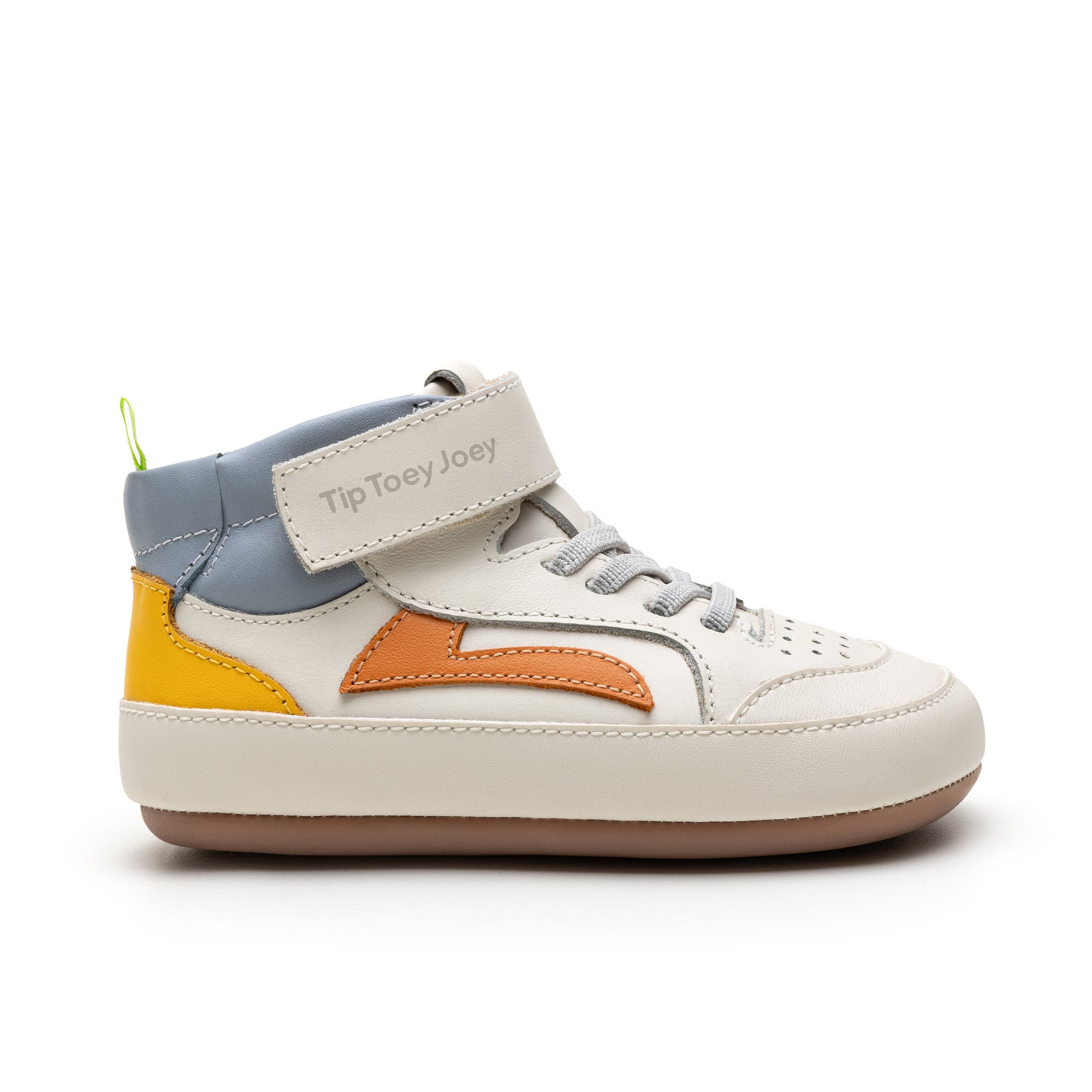 Landy High Top Sneakers - Tapioca / Tangerine / Caja side