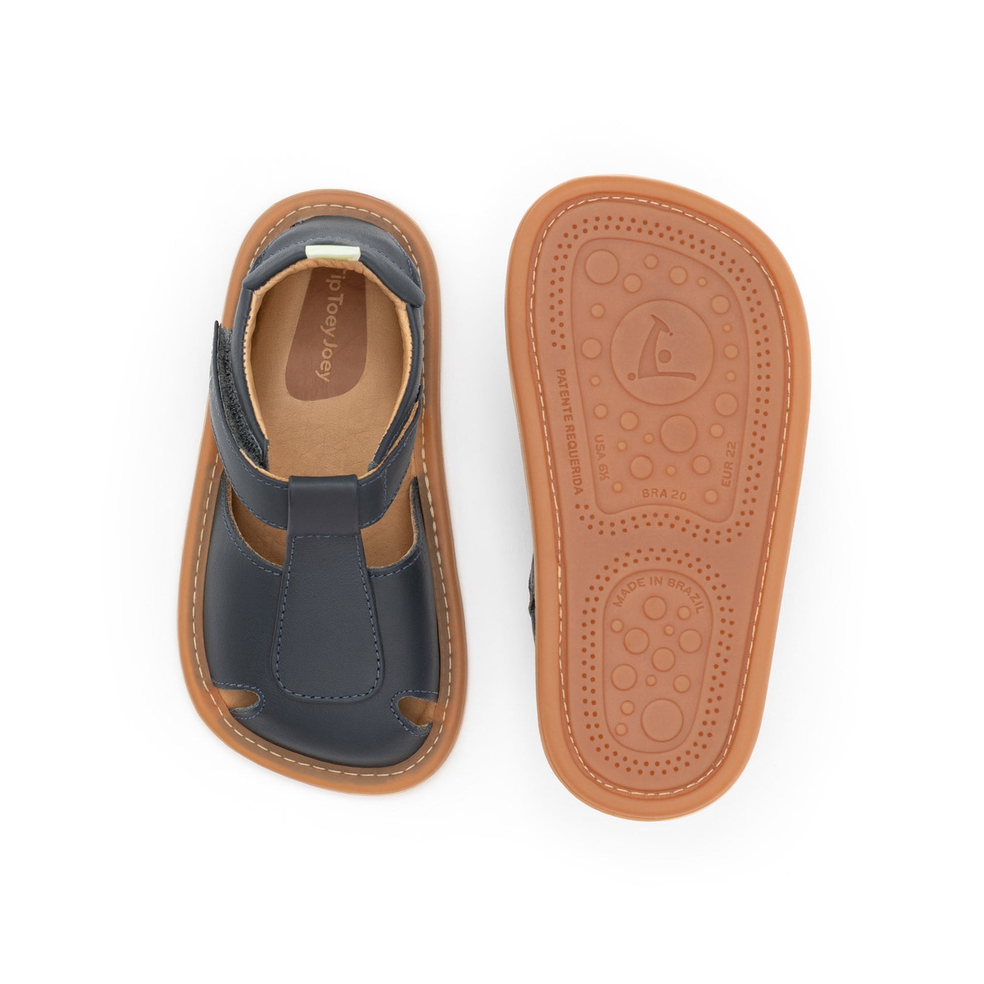 Tip Toey Joey Parky Sandals - Navy