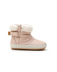 Side profile of the baby candy dream winter boot showing the premium leather and white sole.