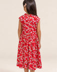 Twirly Cheongsam - Red Fans