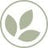 Vegan icon with leaves