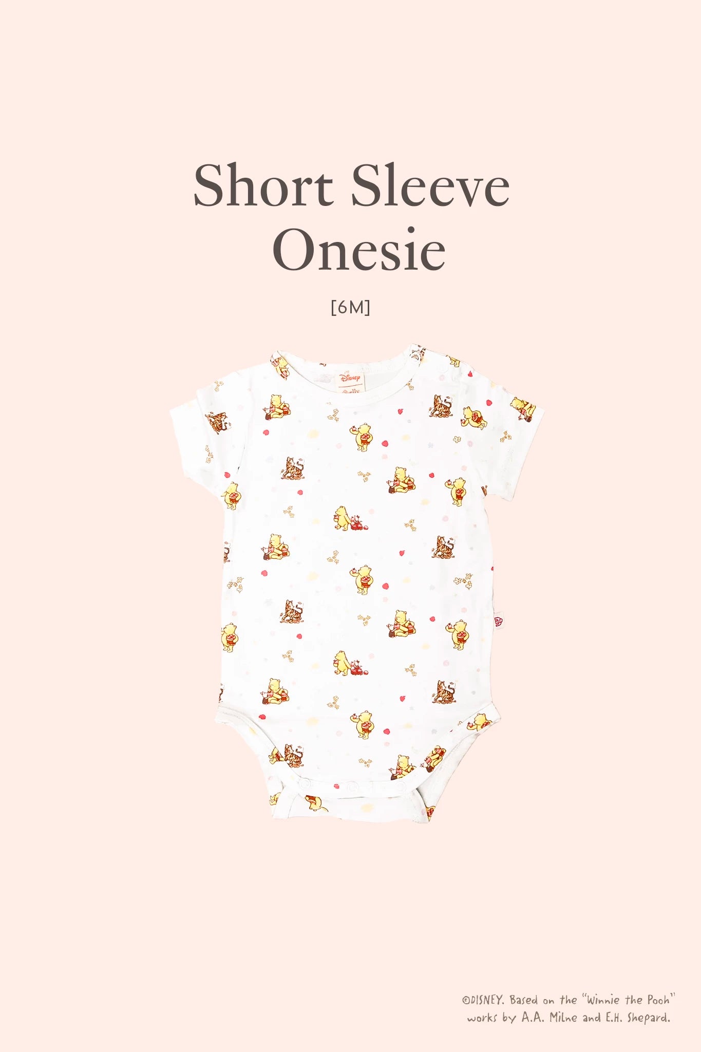 classic gift set in white harvest pooh short sleeve onesie