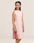 Wrap Cheongsam - Pink Floral Bamboo