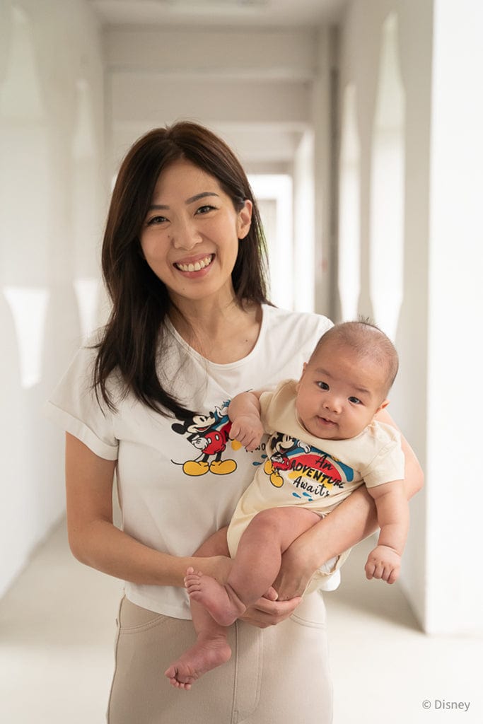 Short-Sleeve Onesie - An Adventure Awaits | Disney x elly Mickey Go Local | The Elly Store Singapore