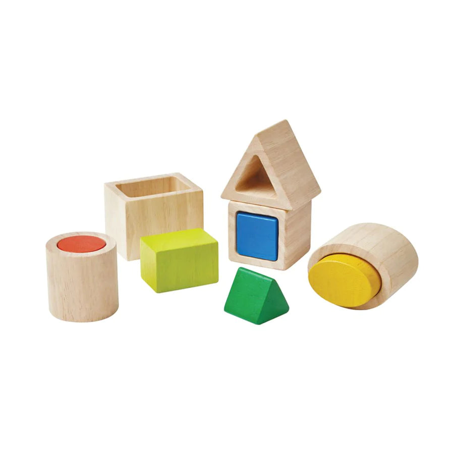 PlanToys Geo Matching Blocks with shapes