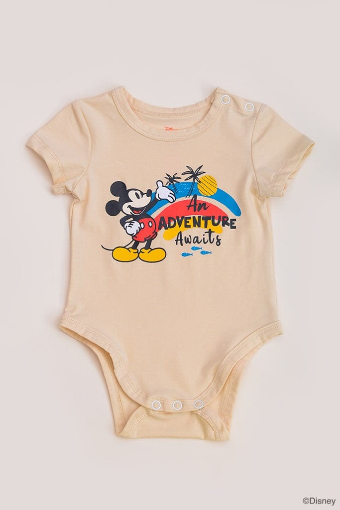 Short-Sleeve Onesie - An Adventure Awaits | Disney x elly Mickey Go Local | The Elly Store Singapore