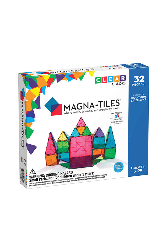Magna-Tiles Clear Colours 32-Piece Set | The Elly Store