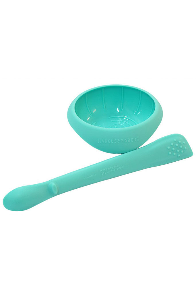 Masher Spoon & Bowl Set - Blue by Marcus & Marcus | Mealtime | The Elly Store Singapore