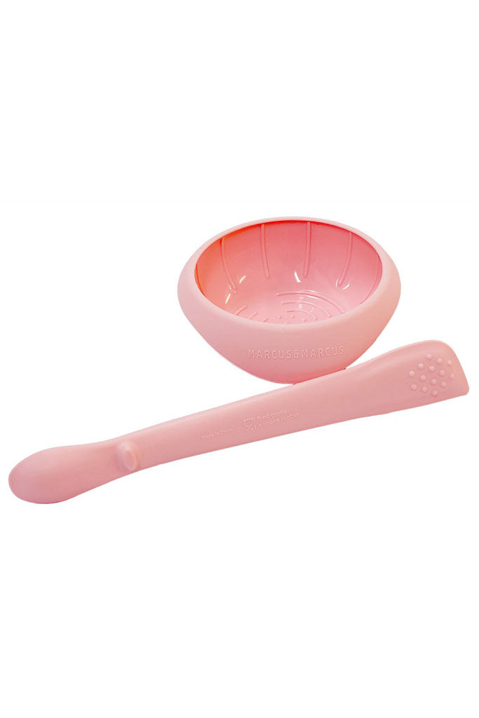 Masher Spoon & Bowl Set - Pink by Marcus & Marcus | Mealtime | The Elly Store Singapore