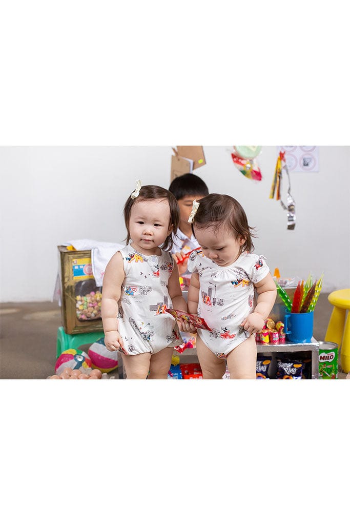 Paige Onesie - Vintage Playground Mickey | Disney x elly Mickey Go Local | The Elly Store Singapore